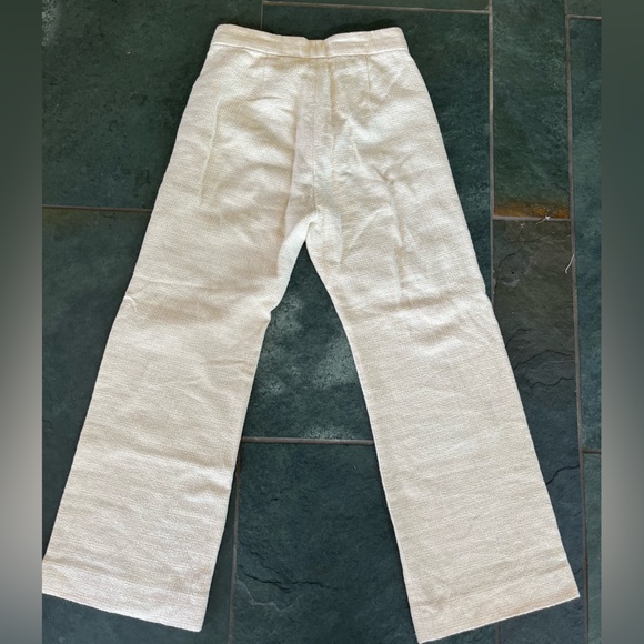 Sandro Cream Straight Leg Pants - Picture 4 of 4